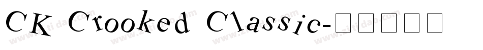 CK Crooked Classic字体转换